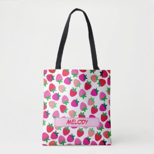 Tote Bag strawryfield rose tropicale été nature fruit
