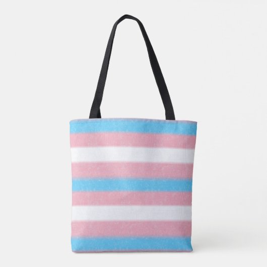 Tote Bag Stripes de Colors Pride Transgenre (Dos)