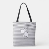 Tote Bag Stripes et chats (Dos)
