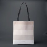Tote Bag Stripes modernes avec Monogram Pastel<br><div class="desc">Motif rayée tendance et colorée, avec des couleurs harmonieuses dans les tons pastel, le blush, le taupe et le beige. Personnalisez avec votre nom ou votre monogramme. Si vous en avez besoin dans différentes couleurs, veuillez cliquer sur le bouton de contact sous la description du produit, je suis heureux de...</div>