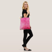 Tote Bag Structures roses faites en manuel sur un papier pe (Sur le modèle)