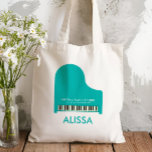 Tote Bag Studio De Musique De Piano, Étudiant Promotionnel<br><div class="desc">Faites la promotion de votre activité piano ou musique avec ce sac fourre-tout piano à queue. Utilisez-les comme un cadeau personnalisé pour les étudiants, qui peuvent porter de la musique de feuilles à des cours dans ces grands sacs fourre-tout. Ils peuvent être personnalisés avec le nom de votre studio et...</div>