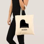 Tote Bag Studio De Musique De Piano, Étudiant Promotionnel (Devant (produit))