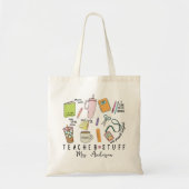 Tote Bag Stuff enseignant mignon (Devant)