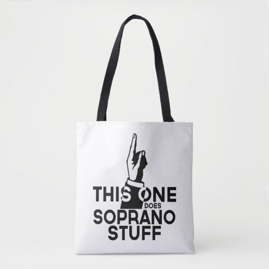 Tote Bag Stuff Soprano - Musique Soprano Drôle (Devant)