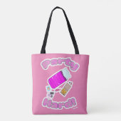 Tote Bag Stwood Party Hard Fun Slogan Dessin Joie (Dos)