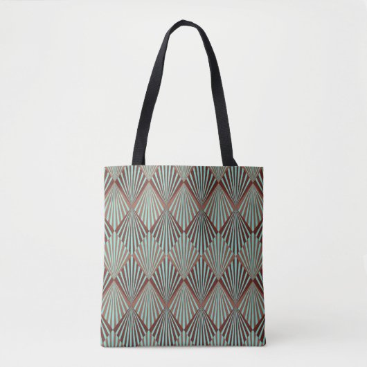 Tote Bag Style Art déco texture motif transparente (Devant)