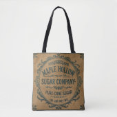 TOTE BAG STYLE BURLAP ALIMENTS SACK MAPLE HOLLOW SUCRE (Devant)