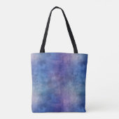 Tote Bag Style d'aquarelle Abstrait violet et bleu (Dos)