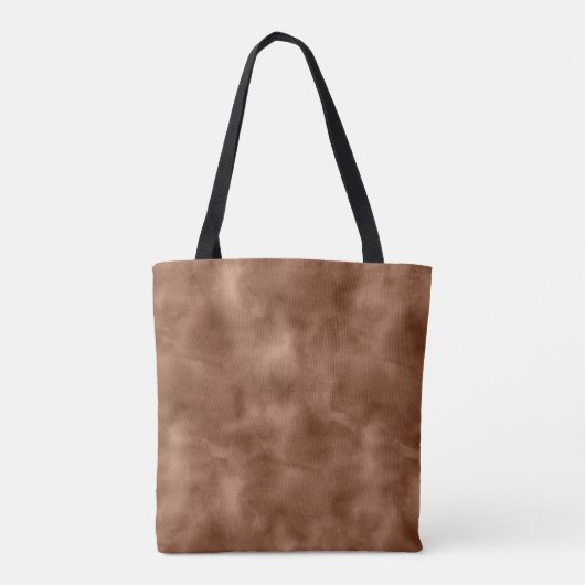 Tote Bag Style d'aquarelle Abstraite Brown (Dos)