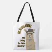 TOTE BAG STYLE DE CITATION DE LLAMA (Devant)