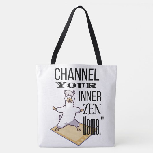 TOTE BAG STYLE DE CITATION DE LLAMA (Devant)