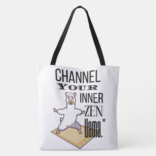 TOTE BAG STYLE DE CITATION DE LLAMA (Dos)