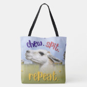 TOTE BAG STYLE DE CITATION DE LLAMA (Dos)