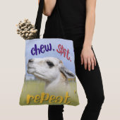 TOTE BAG STYLE DE CITATION DE LLAMA (De près)