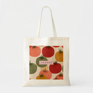 Tote Bag Style de jardin de tomates rétro personnalisé