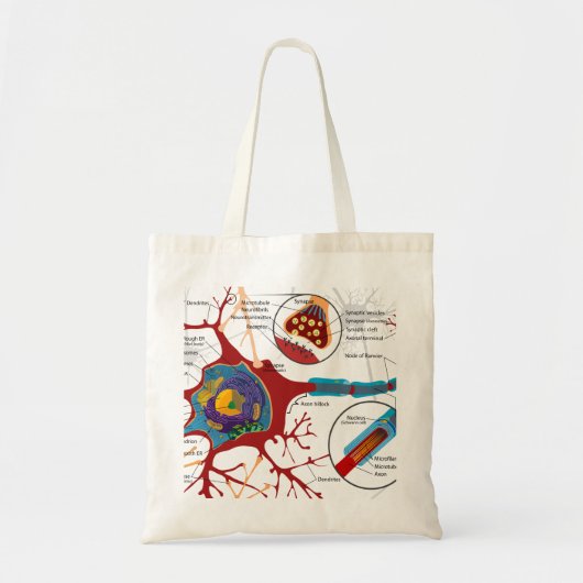 Tote Bag Style de nerf de neurones (Devant)