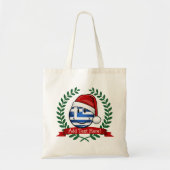 Tote Bag Style de Noël drapeau grec (Devant)