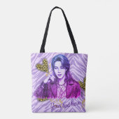 Tote Bag style d'icône modifiable k pop (Dos)