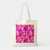 TOTE BAG STYLE ENSOLEILLÉ CONCEPTION ROSE LÉMON BLEU (Dos)