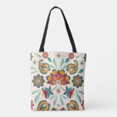 Tote Bag Style floral d'Indonésien de Boho de batik (Dos)