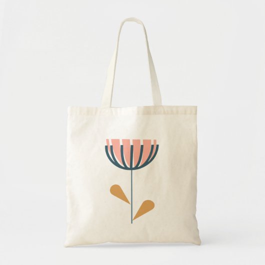 Tote Bag Style folklorique scandinave Simple Flower Blush N (Devant)
