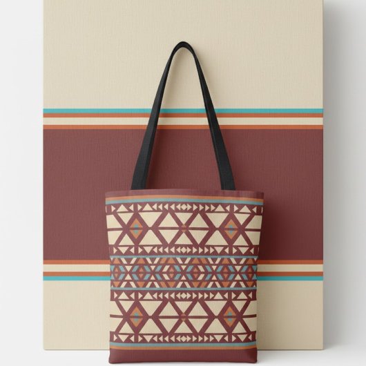 Tote Bag Style géométrique moderne du sud-ouest