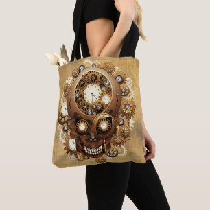 Tote Bag Style gothique crâne vapeur
