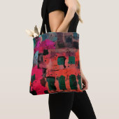 Tote Bag Style Graffiti Art Abstrait coloré (De près)