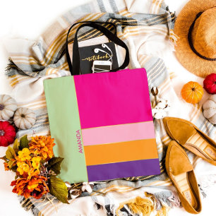 Tote Bag Style gras Chic Coloré thème Motif