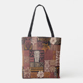 Tote Bag Style hawaïen motif tribal tissu patchwork (Dos)