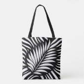 Tote Bag Style Leaf Zebra Stripes (Dos)