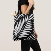 Tote Bag Style Leaf Zebra Stripes (De près)