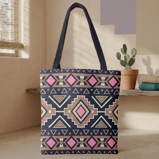 Tote Bag Style Moderne Diamants Sud-Ouest