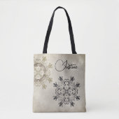 Tote Bag Style moderne Mandala personnalisé (Devant)