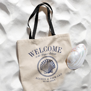 Tote Bag Style nautique Vintage SeaShell Accueil personnali