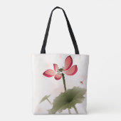 Tote Bag Style oriental Lotus (Dos)
