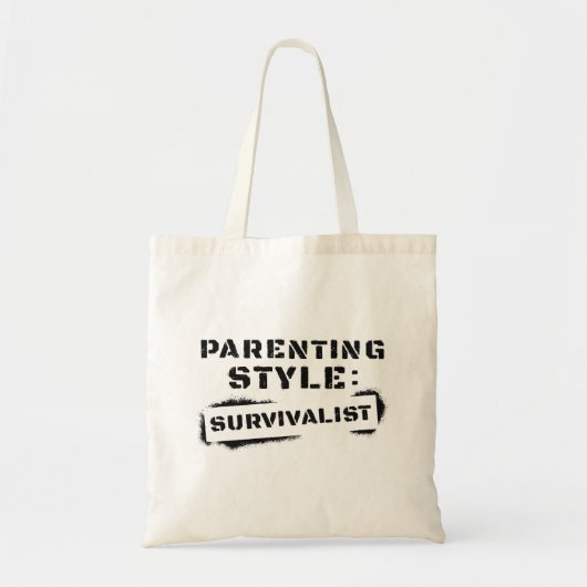 Tote Bag Style parental Survivalist (Devant)