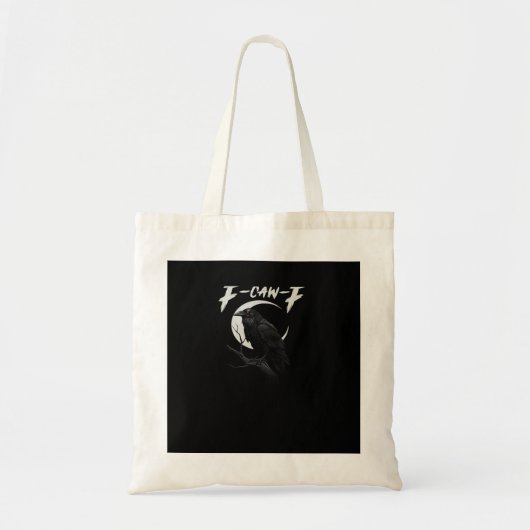 Tote Bag Style Rétro Classique de Corbeau Drôle (Devant)