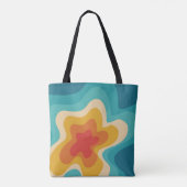 Tote Bag Style rétro coloré design tourbillon (Dos)