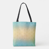 Tote Bag Style romantique turquoise et jaune pastel (Dos)