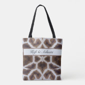 Tote Bag Style safari motif Giraffe (Dos)