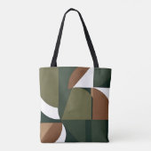 Tote Bag Style terrestre chic géométrique (Dos)