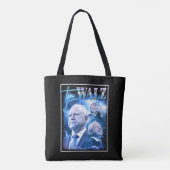Tote Bag Style Tim Walz Retro 90s (Dos)