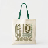 Tote Bag Style typographique de Rio de Janeiro (Devant)