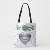 Tote Bag Style victorien avec citations de vie inspirationn (Devant)