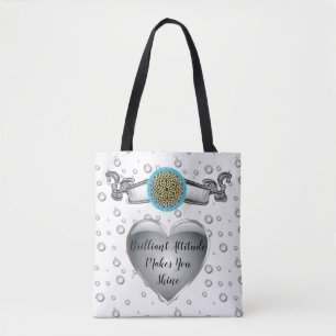 Tote Bag Style victorien avec citations de vie inspirationn