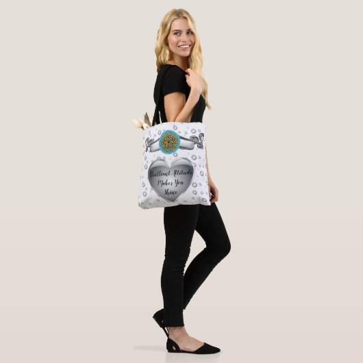 Tote Bag Style victorien avec citations de vie inspirationn (Sur le modèle)
