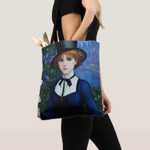 Tote Bag Style vintage Joli sombre Academy Portrait fille