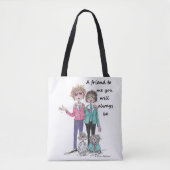 Tote Bag Styles Come and Go, Caricature sage, Aquarelle (Devant)